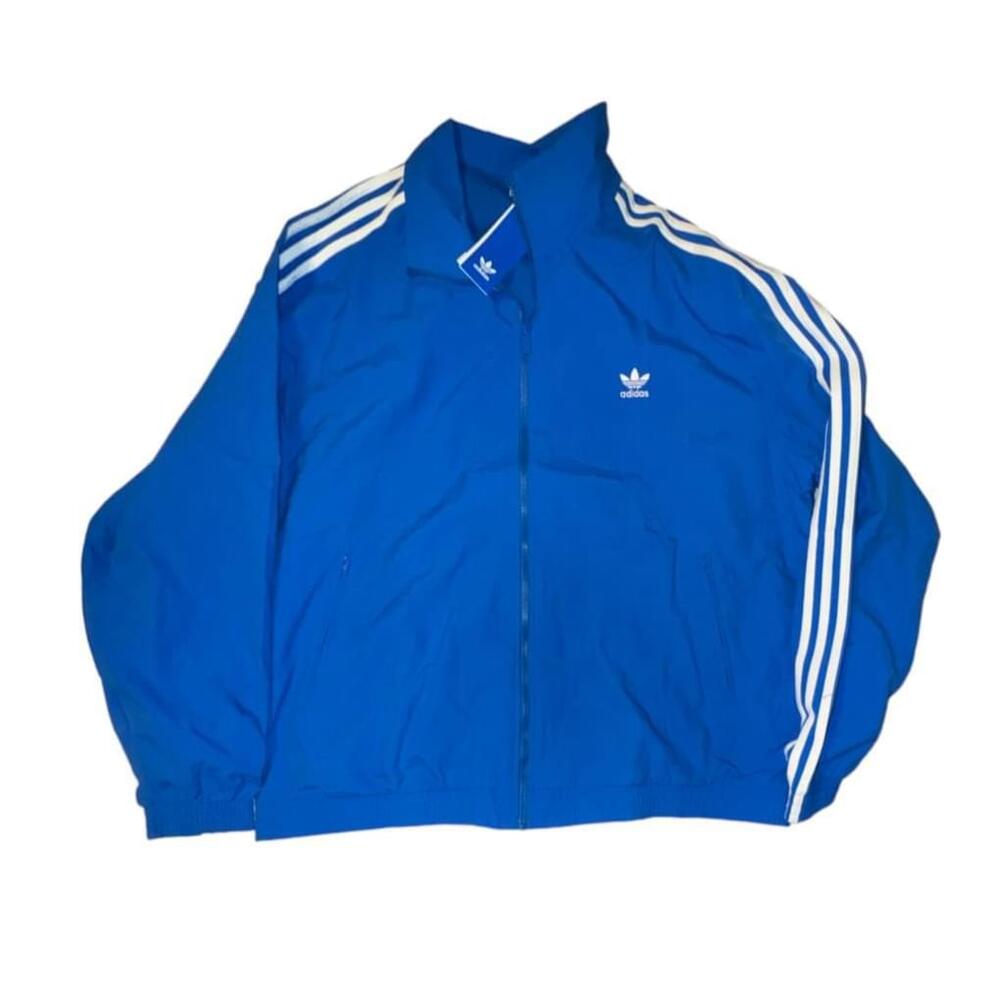 Adidas Adicolor Bluebird Blue Woven Firebird TT Track Jacket 2XL New - Picture 2 of 8